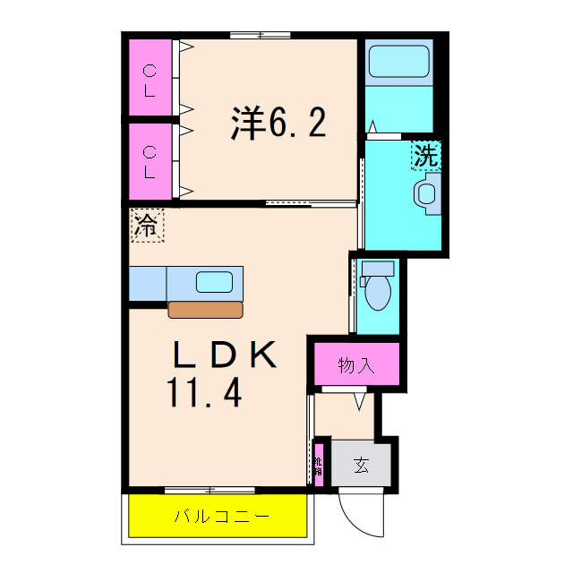 FK1の物件間取画像