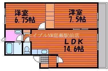 モントワール　Ａの物件間取画像