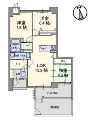 グランマスト伊島の物件間取画像