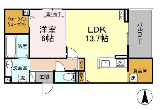 サンメゾン・小池Ａの物件間取画像