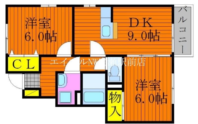 エスペランサ大芳の物件間取画像