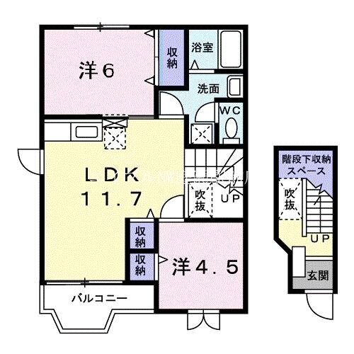 ヴィラフロ－ラＡの物件間取画像