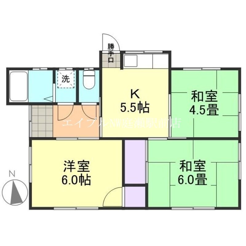 笹沖戸建の物件間取画像