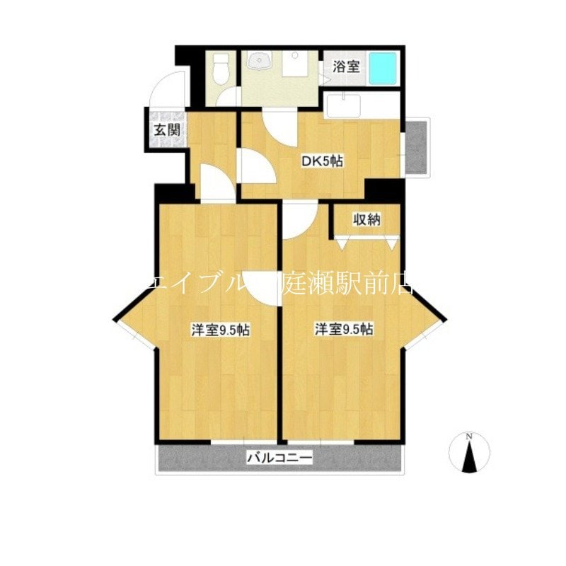 ウェッジコート中庄（旧：マンションニューボーン）の物件間取画像