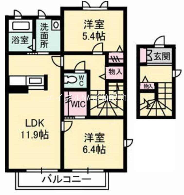 コントレイルの物件間取画像