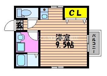 サンライズ花尻の物件間取画像