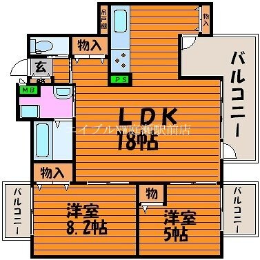 中山下壱番館の物件間取画像