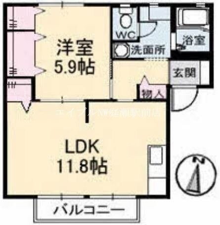 フレグランスASKA　D棟の物件間取画像