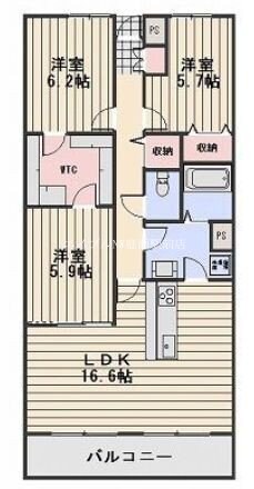 Hill Top津島の物件間取画像