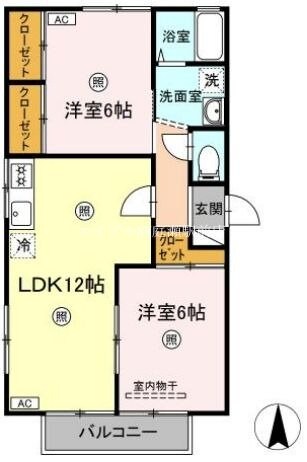 楠小路　Ｃ棟の物件間取画像