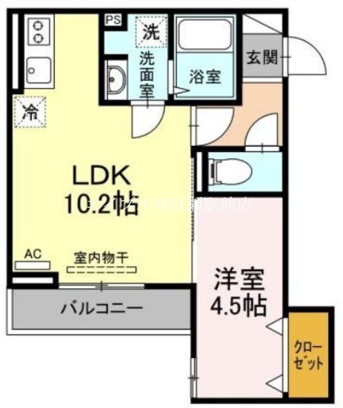 ベイ　ブランシェ老松の物件間取画像