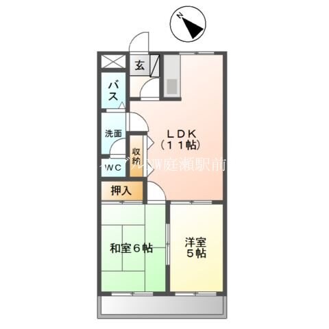 コンフォース亀山Ⅱの物件間取画像