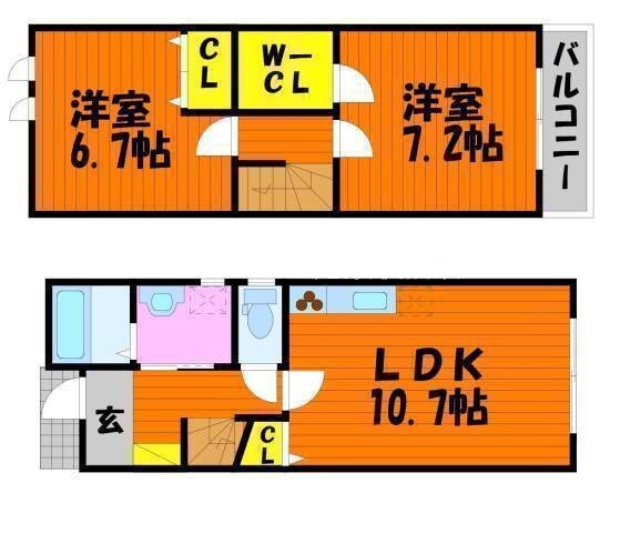 ARROWS SQUARE 今保　A棟の物件間取画像