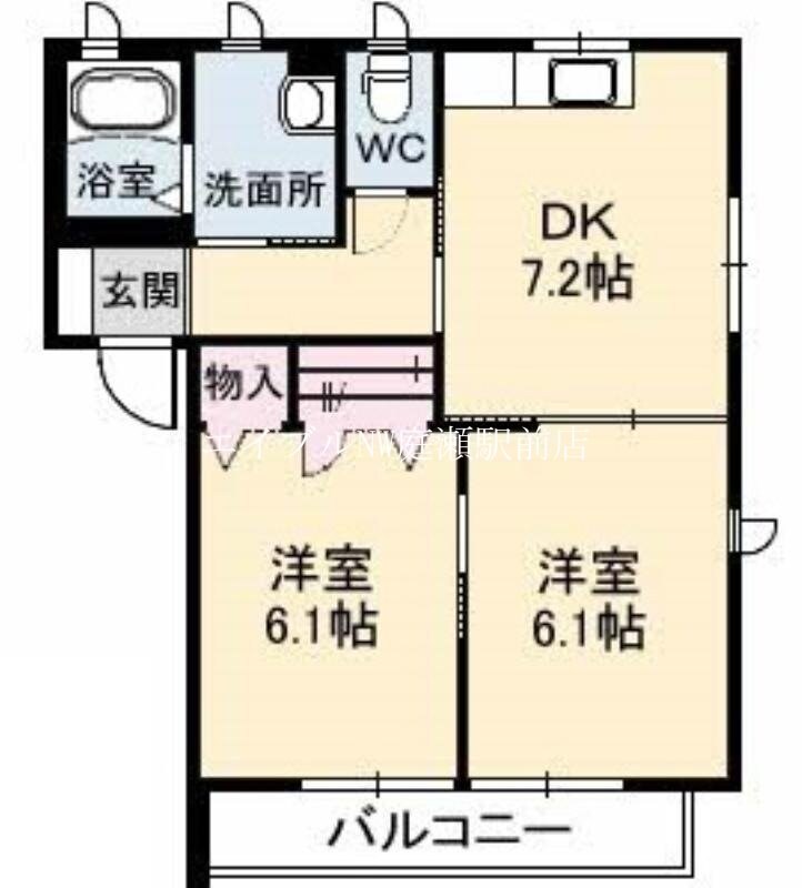 グリーンノート　D棟の物件間取画像