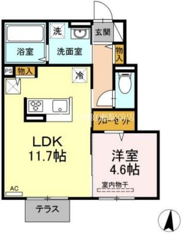 カルティエⅣの物件間取画像