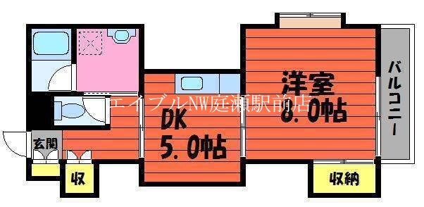 ハイツサーシャ　A棟の物件間取画像