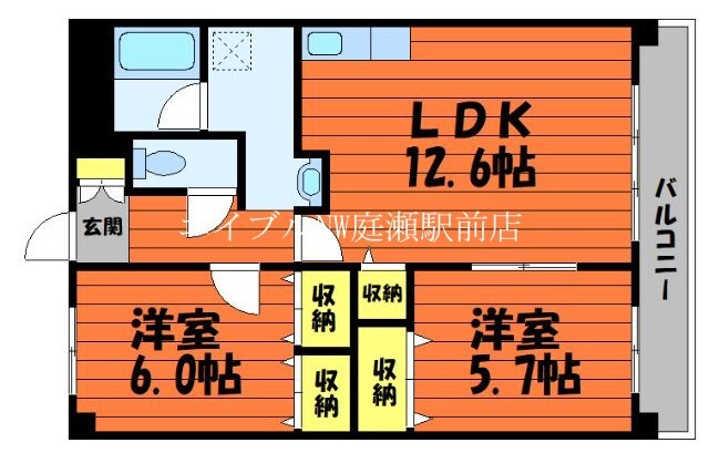 K-city葦高の物件間取画像