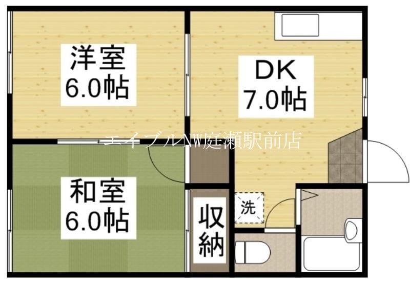 スカイパレス大福Ⅱの物件間取画像