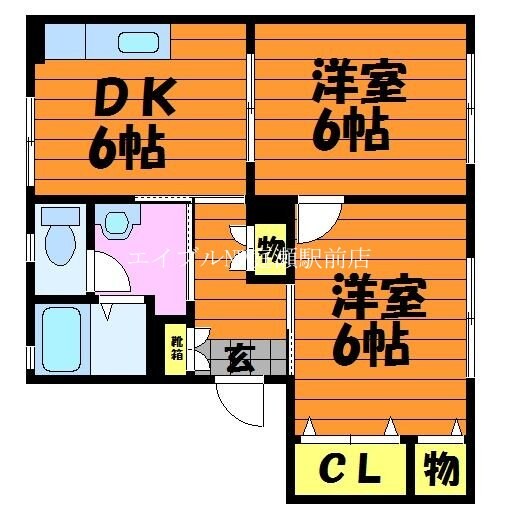 ウエストリバータウンＣ棟の物件間取画像