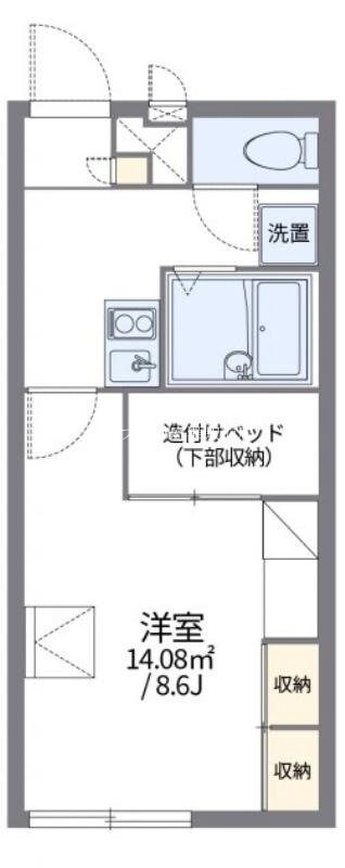 レオパレスルリームⅢの物件間取画像