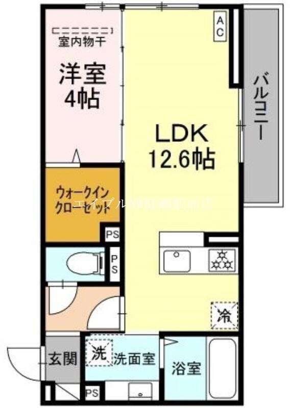 アルカンシェルＳａｙａ Ⅱの物件間取画像