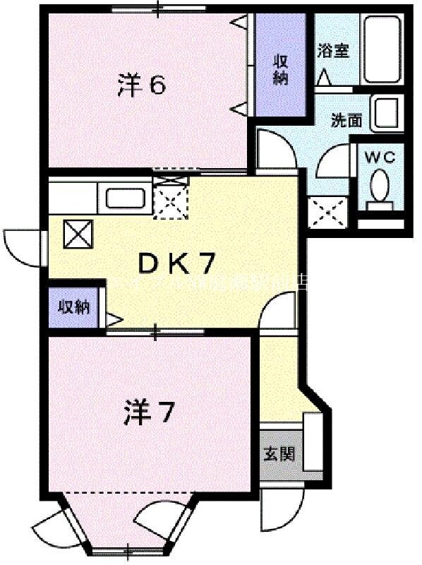 クレストハイムＣの物件間取画像