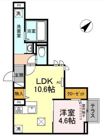 RESIDENCE阿知の物件間取画像