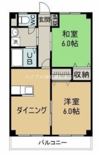 マスカット鳥羽の物件間取画像