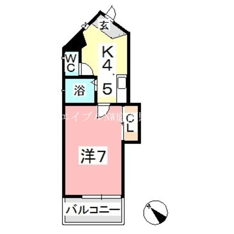 ミカーサ老松の物件間取画像