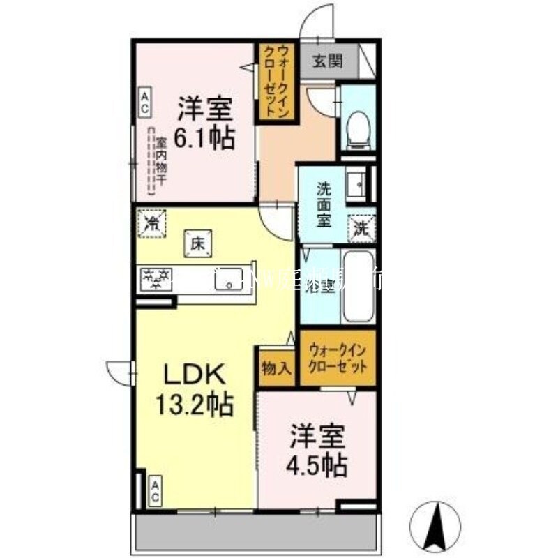 カンパニュラの物件間取画像