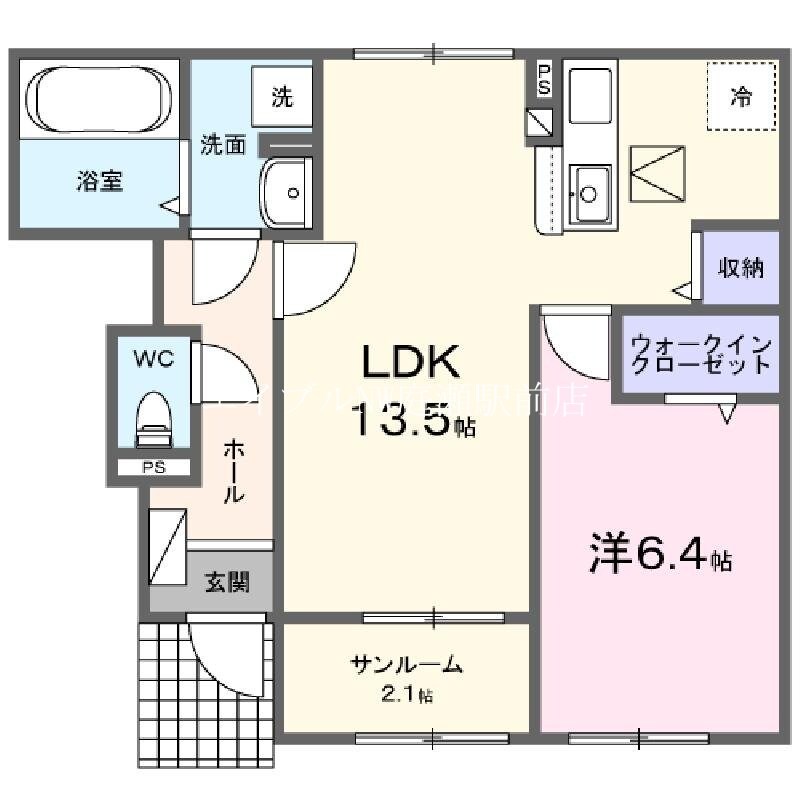 マルカ今保の物件間取画像