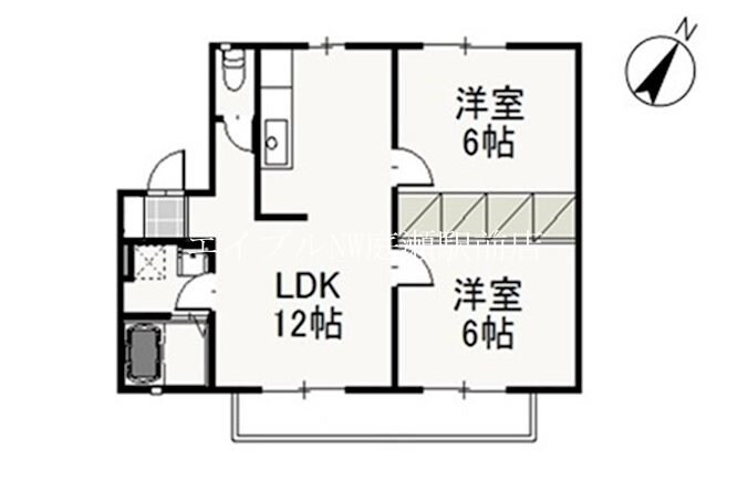 リーヴァ妹尾　Bの物件間取画像