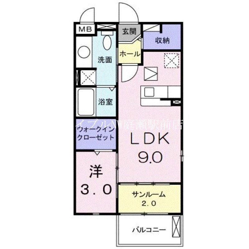 アルコバレーノの物件間取画像