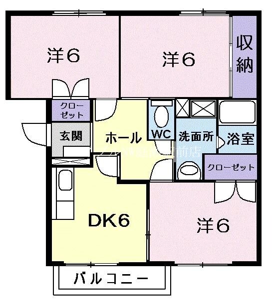 ニューエルディムゆうＤの物件間取画像