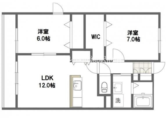 ラフレシールの物件間取画像