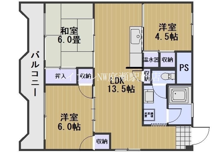 吉備ハイコーポの物件間取画像