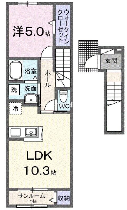 エザンスの物件間取画像