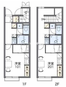 レオパレスクレールアヴェニールの物件間取画像