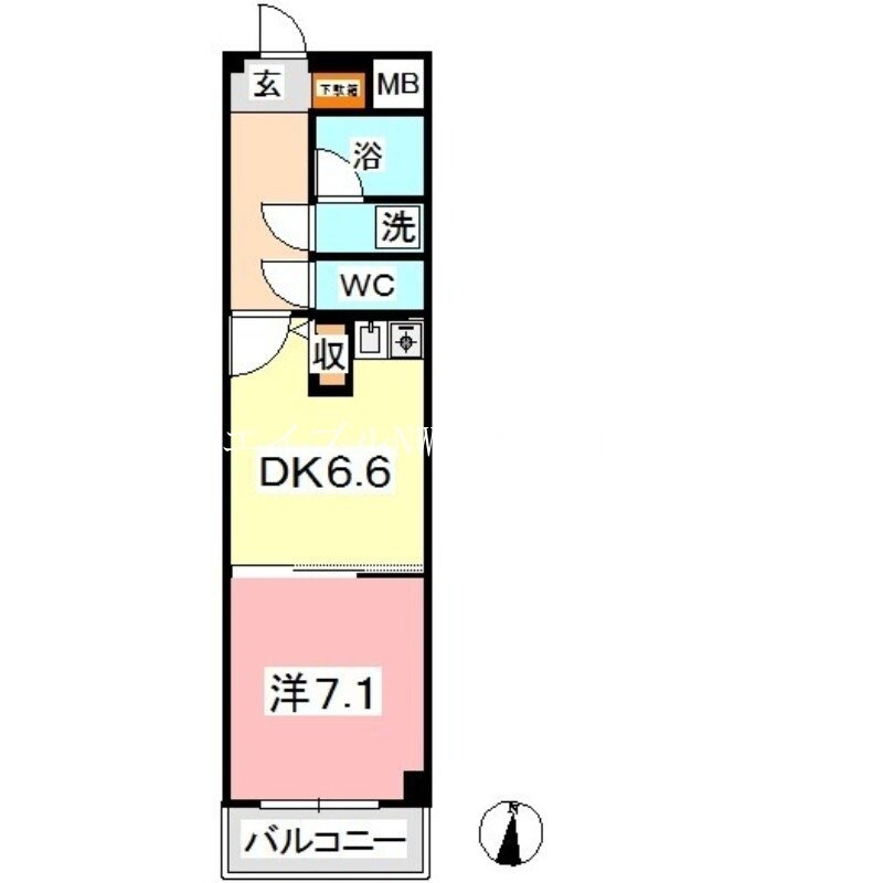 ライオンズマンション倉敷松島の物件間取画像