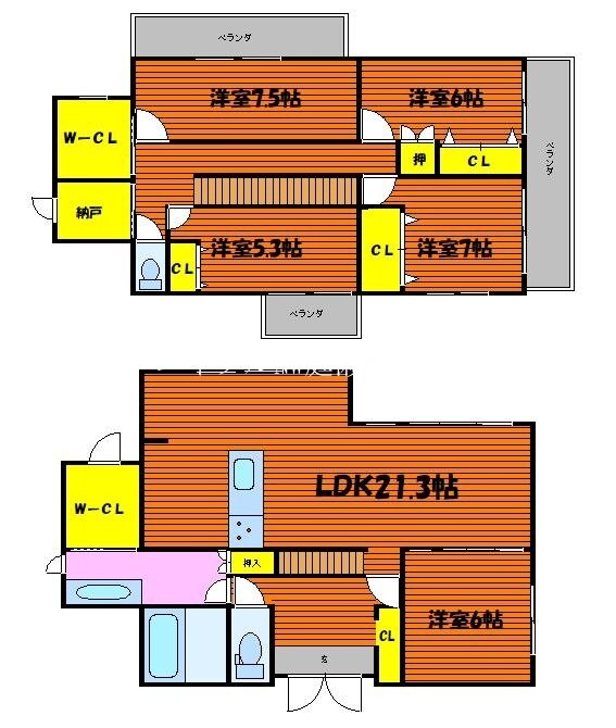 住吉町戸建の物件間取画像