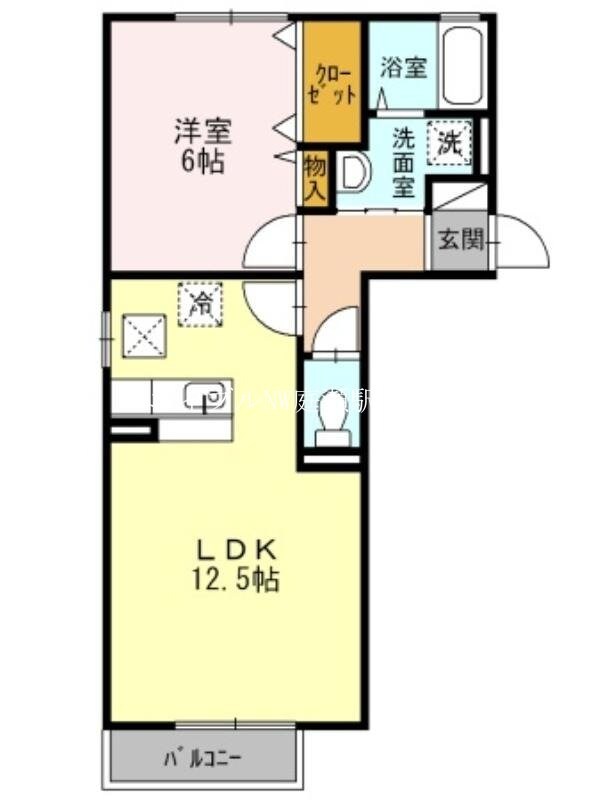 ディーバ　A棟の物件間取画像