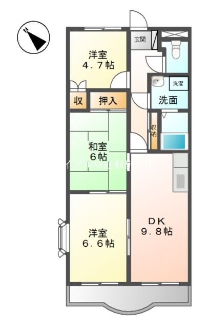 サニーパレス末友の物件間取画像