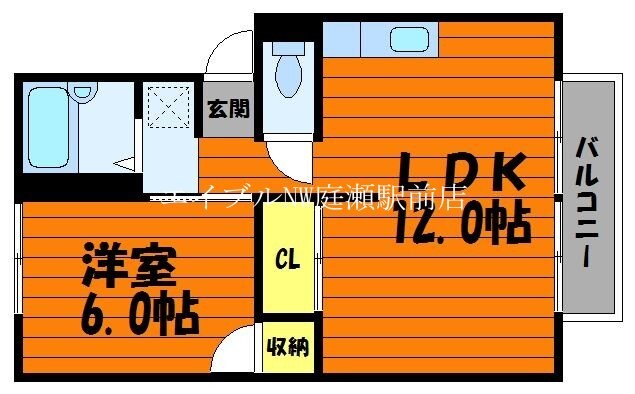 プレジール林の物件間取画像