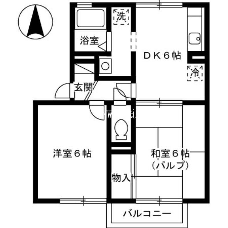 イーストヴィレッジ　Ｂ棟の物件間取画像