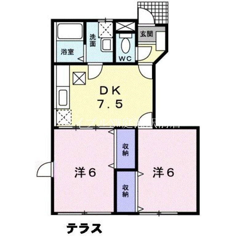 オースグランＢの物件間取画像