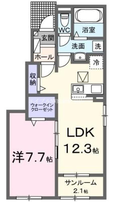 シェソア　Ａの物件間取画像