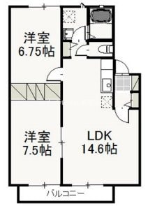 モントワール　Ｂの物件間取画像