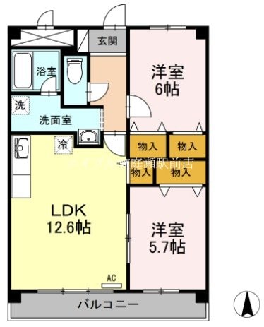 K-city葦高の物件間取画像