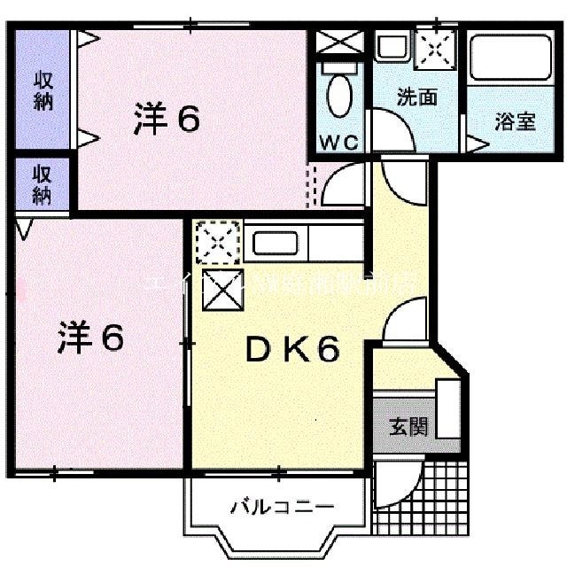 クレストールゆうＡの物件間取画像