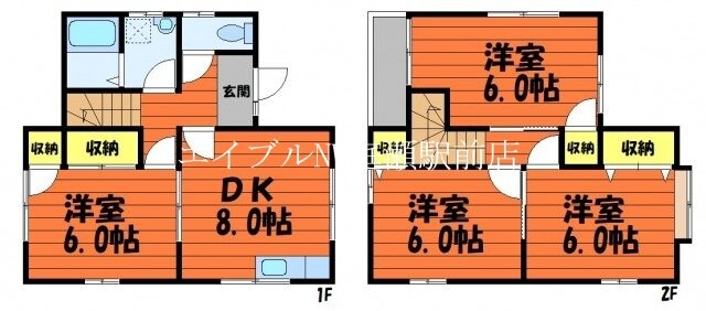 白楽町一戸建借家の物件間取画像